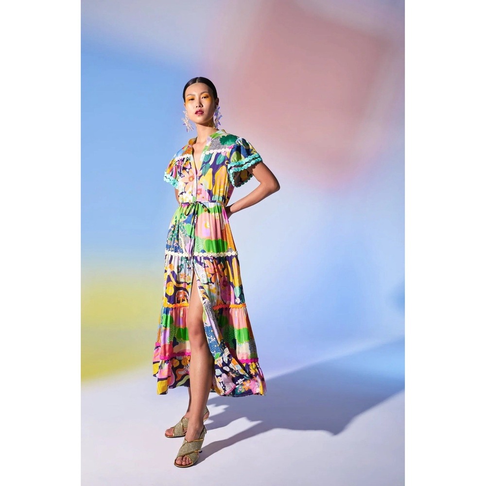 Celia B PERANAKAN DRESS MIDI Size S  Mint Condition